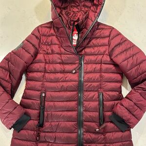 Canada Weathergear Women's Burgundy Puffer Jacket